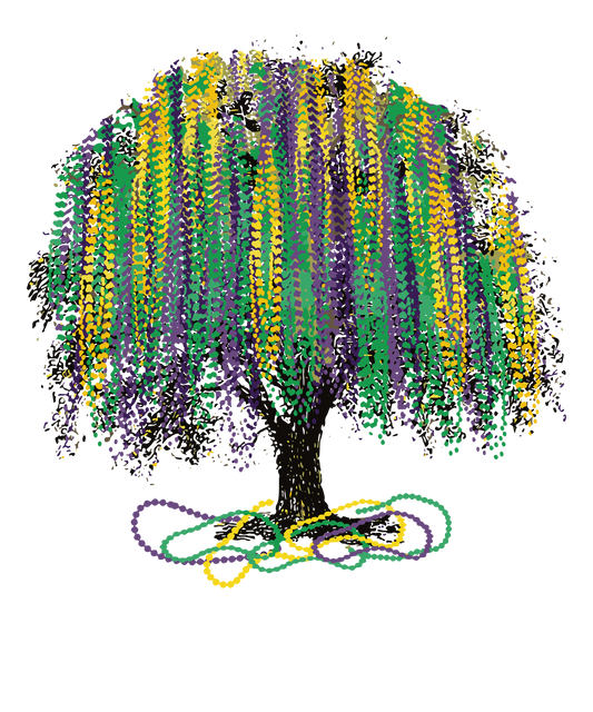Beads tree  Mardi Gras DTF